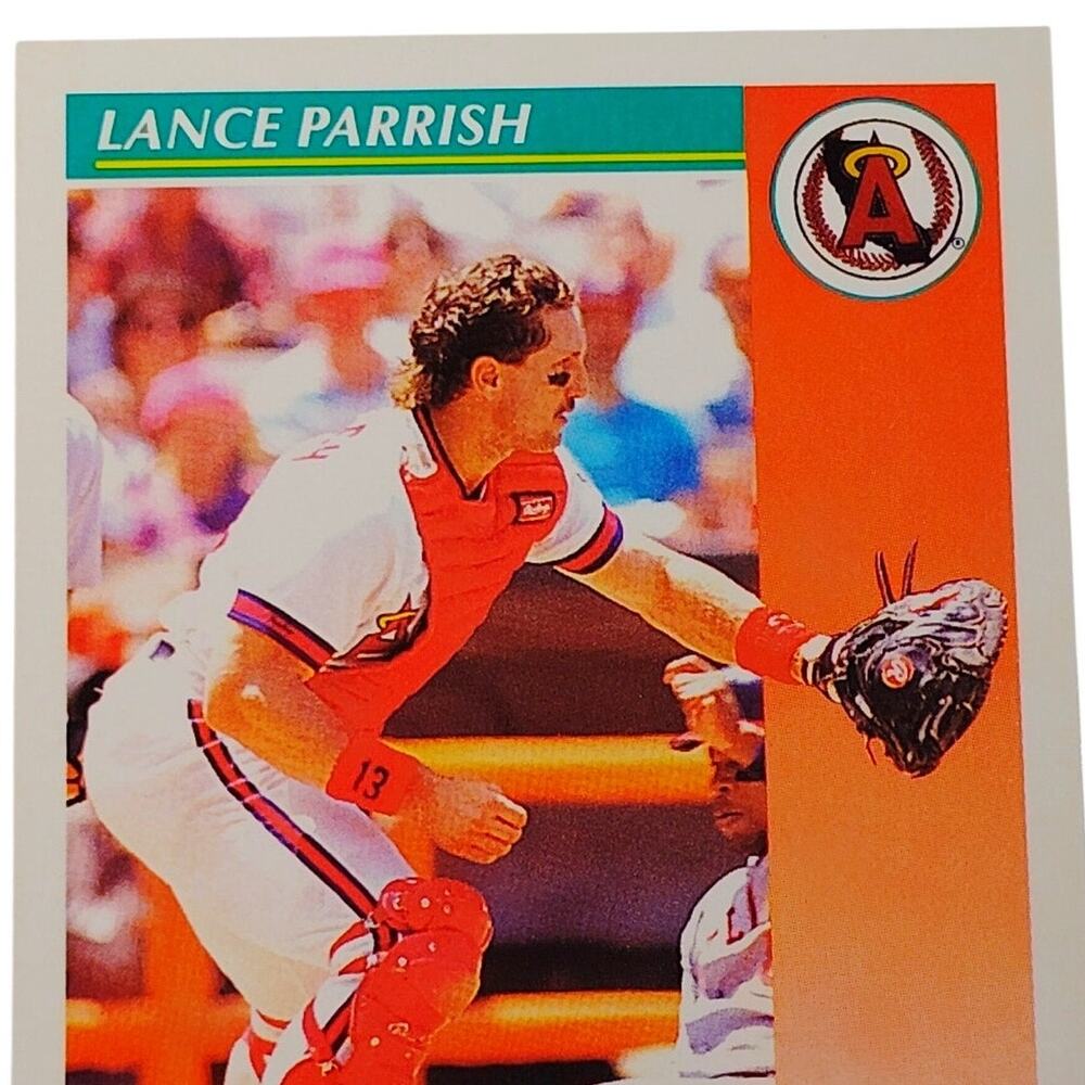 1992 Score Lance Parrish #298 California Angels Catcher MLB Baseball NM